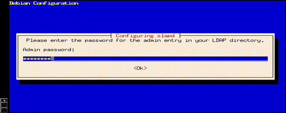 instalace slapd - heslo admina