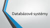 Databázové systémy - YouTube